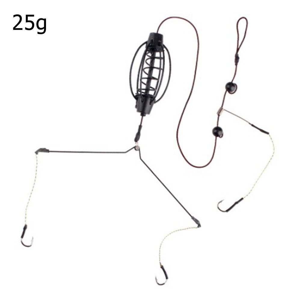Monofilament Line - 1PCS ปลาคาร์พตกปลา Feeder ปลาคาร์พยุโรปกรงตกปลา Hook RIG