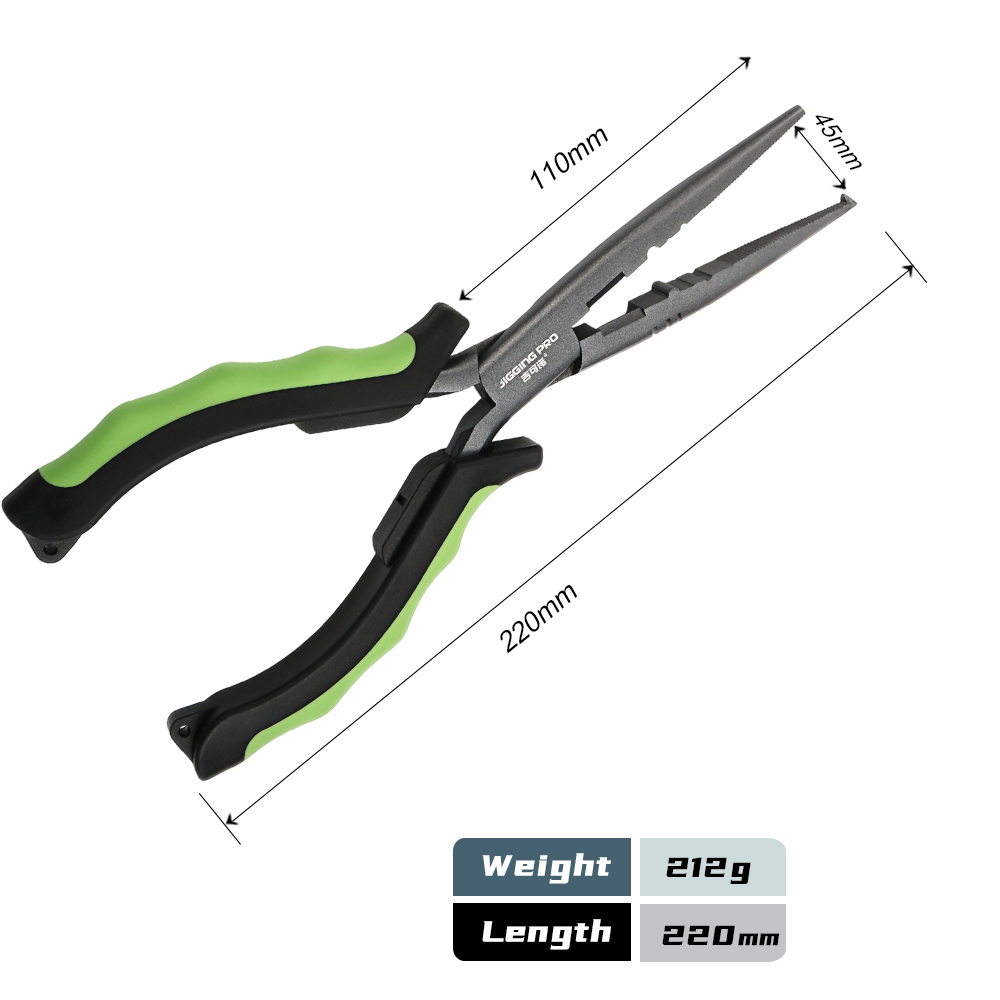 คีมตกปลา JIGGINGPRO แบบปากยาว  - Fishing Line Cutter บทวิจารณ์และราคา
