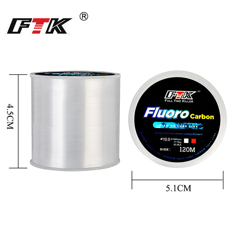 FTK 120m สายตกปลา 0.2 มม.-0.6  - Copolymer Line บทวิจารณ์และราคา