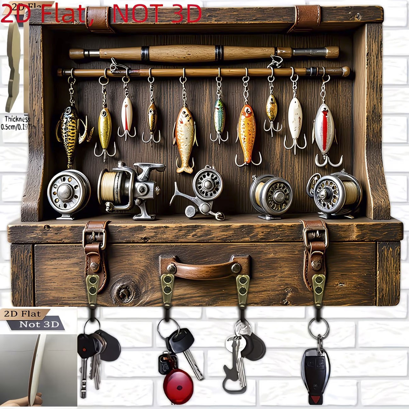 ที่แขวนกุญแจรูปเหยื่อตกปลาแบบว - Fishing Line Spool บทวิจารณ์และราคา