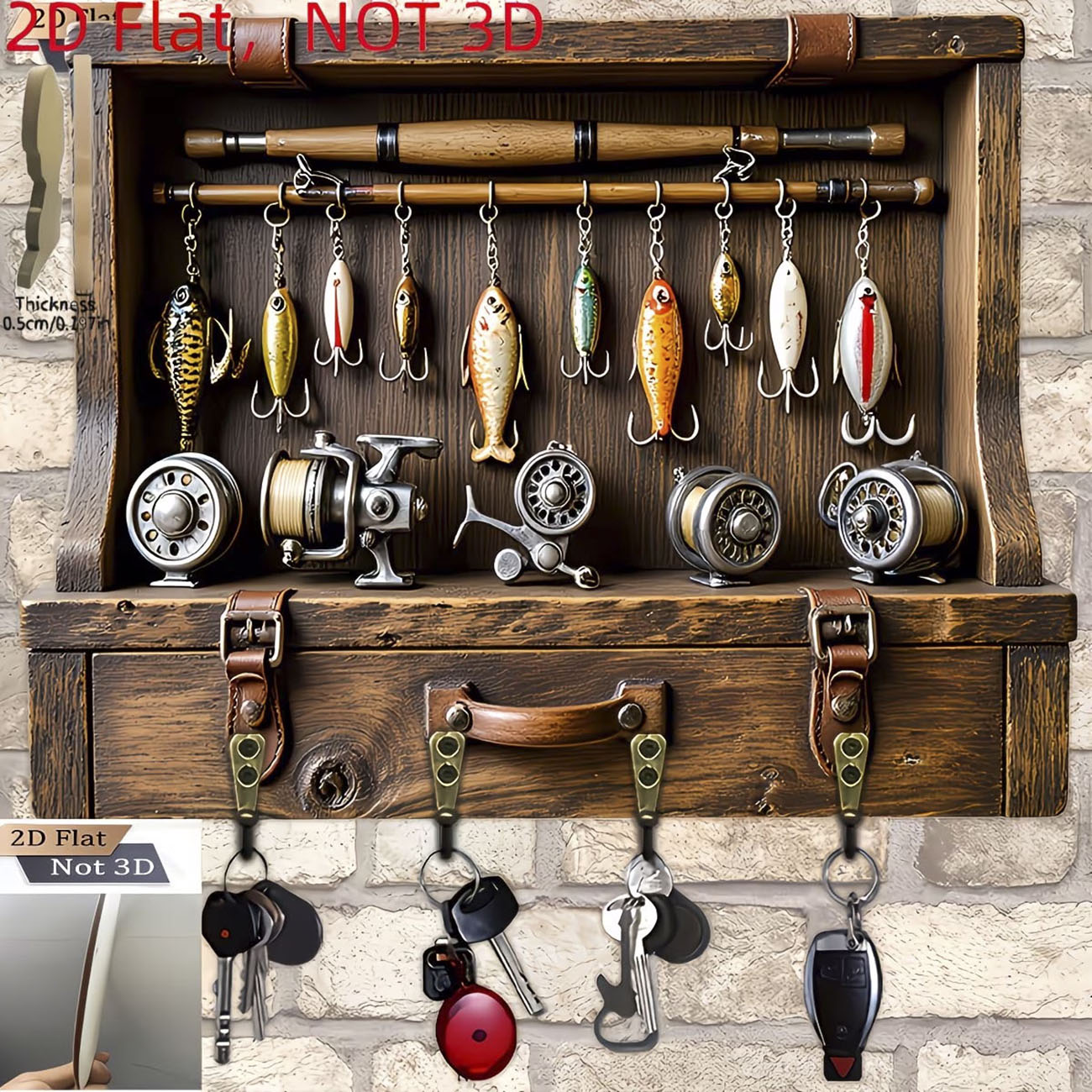 ที่แขวนกุญแจรูปเหยื่อตกปลาแบบว - Fishing Line Spool บทวิจารณ์และราคา