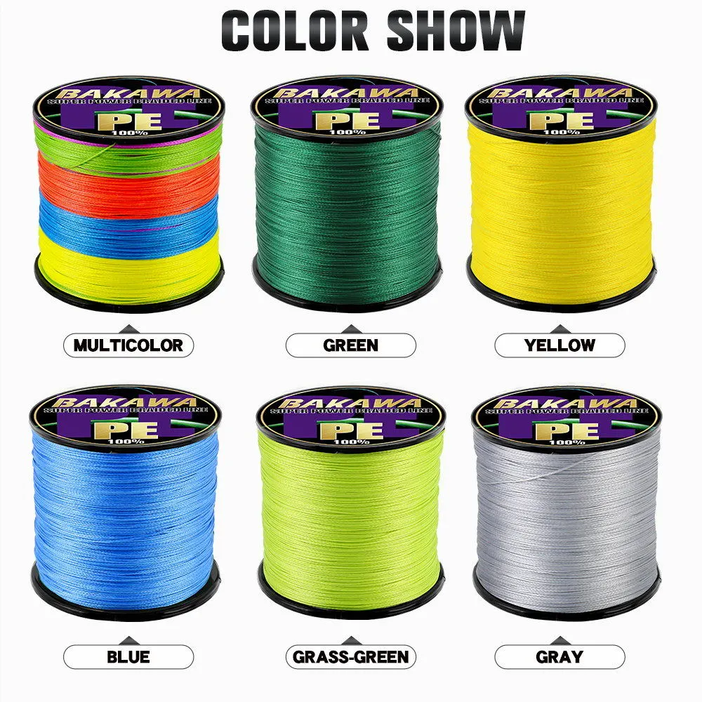 สายตกปลาถัก 4 เส้น BAKAWA แบบม - Copolymer Line บทวิจารณ์และราคา