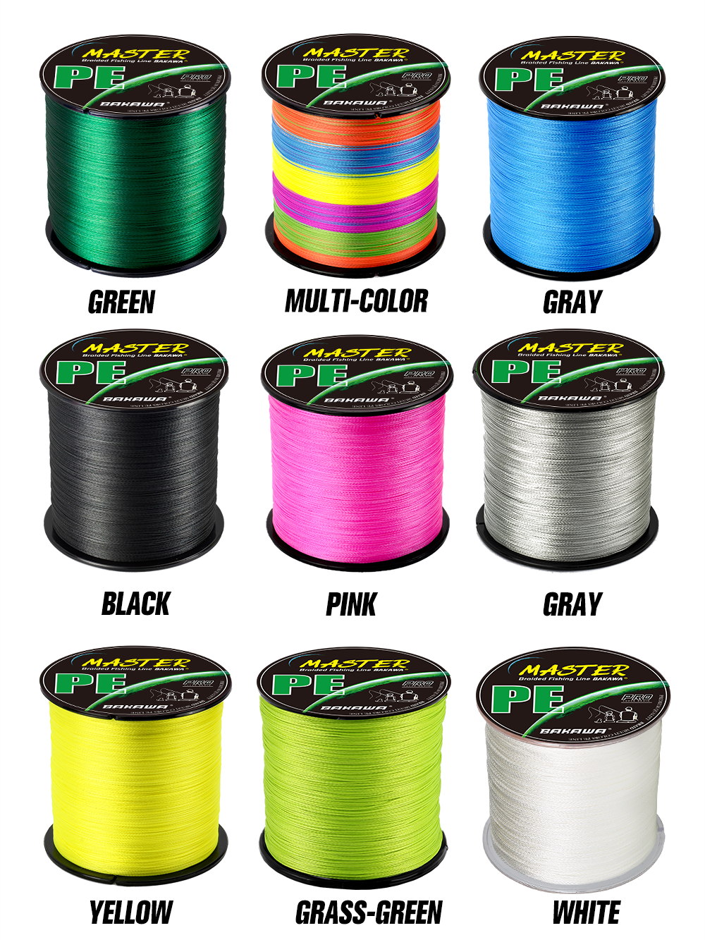 BAKAWA 4 Strands Braided PE สา - Copolymer Line บทวิจารณ์และราคา